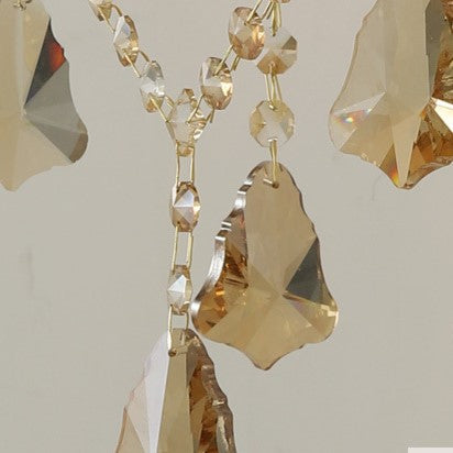 CandeLuxe Europäisches Kristall Wandkandelaber | 3-Flammig | Luxus Wandlampe | Klassische Beleuchtung für Zuhause