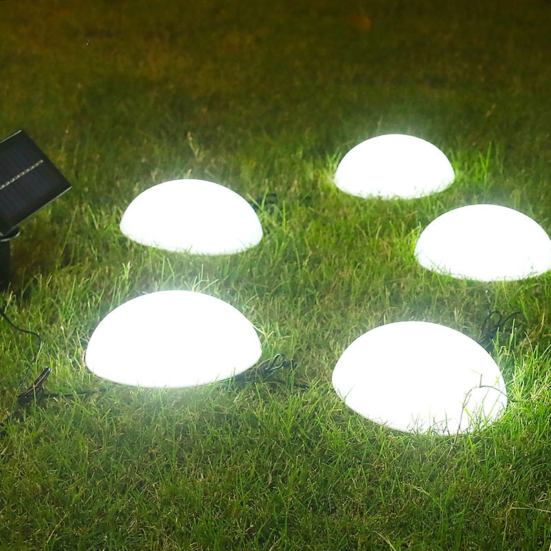 LuminOrbis Solar LED Gartenleuchten | Halbkuppeldesign | Solarbetrieben | Stilvolle Außenbeleuchtung