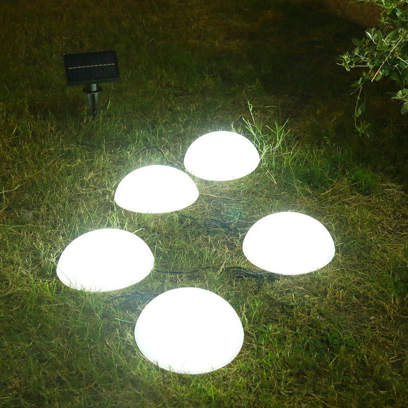 LuminOrbis Solar LED Gartenleuchten | Halbkuppeldesign | Solarbetrieben | Stilvolle Außenbeleuchtung