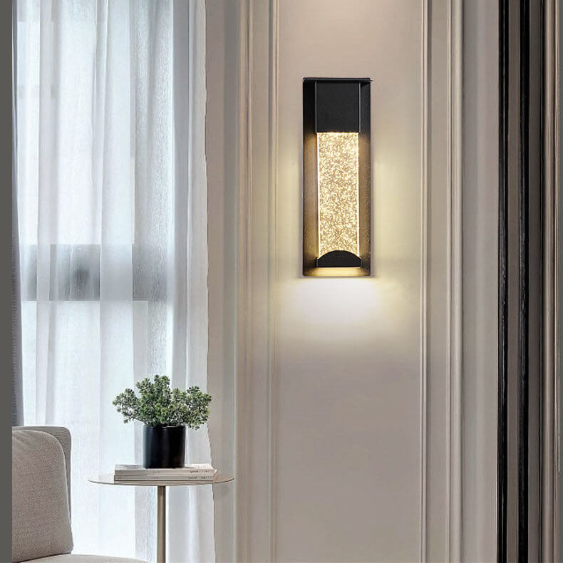 CrystalGuard – Outdoor LED Wandleuchte | Wasserdicht & Induktion | Modernes Design