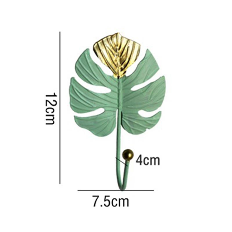 LeafLuxe Metall Wandhaken im Blätterdesign | Elegantes & Funktionales Dekor | In Gold & Blau erhältlich