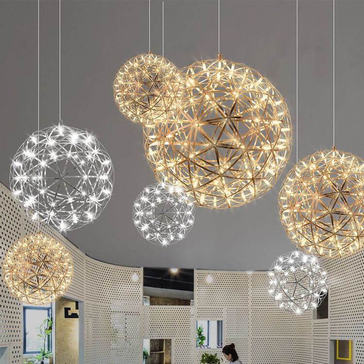 StarFlare LED Feuerwerk Pendelleuchte | Modernes Design | 12 bis 92 Lichtkugeln | Deko-Leuchte für Wohnzimmer & Esszimmer