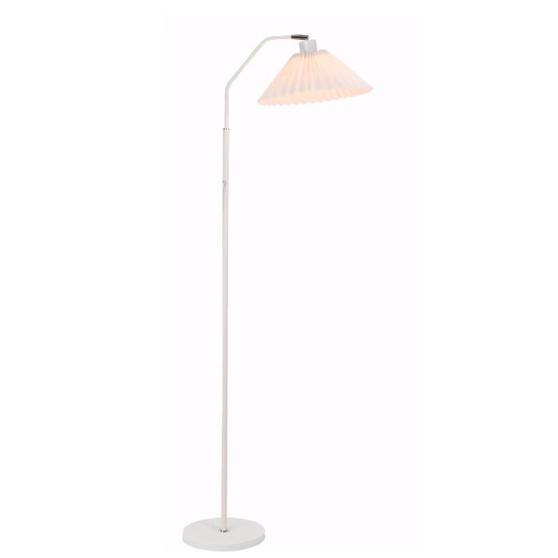 LumiFlair Minimalist Stehlampe | LED Lichtquelle | Verstellbar | Beige & Weinrot | Modernes Design