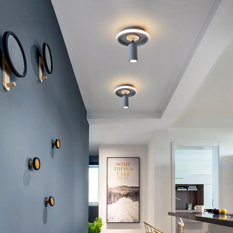 IronLume Industrial Flush Spotlight | Moderner Loft-Stil | 1-Licht Deckenleuchte | Robuste Beleuchtung für Zuhause