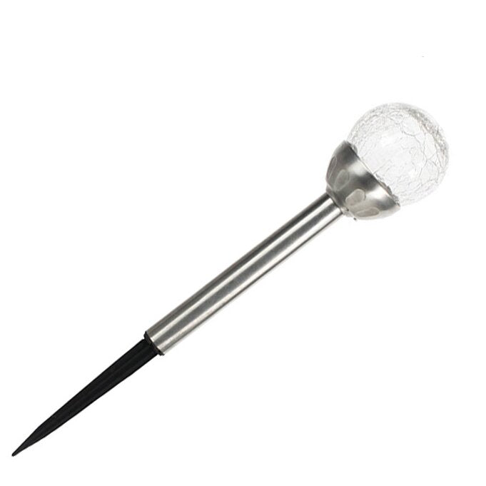 Lumevora Solar Gartenleuchte | Farbige LED Rundkopf-Lampe | Solarbetrieben | Landschaftslicht für Rasen & Wege