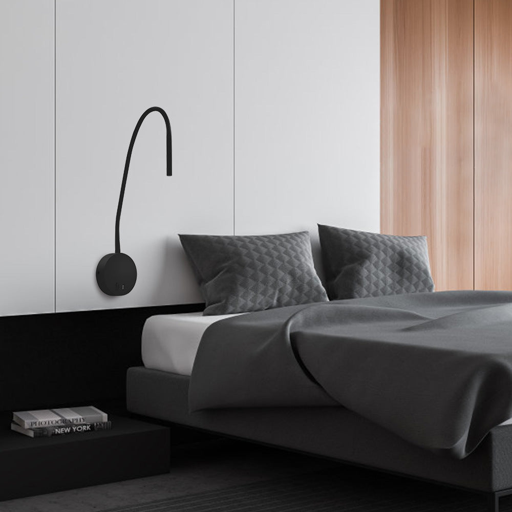 LumaFlex USB LED-Wandleuchte | Wiederaufladbar | Flexibler Silikon-Spot | Leselampe | Modernes Design