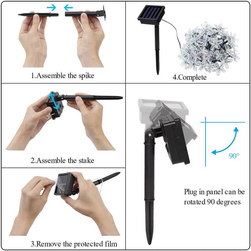 Floribelle Solar Sakura Lichterkette | LED Kirschblüten | Wasserdicht | Outdoor Partylicht