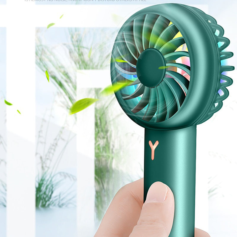 AirBuddy Tragbarer Mini Ventilator | Handheld & Faltbar | Wiederaufladbar | Perfekt für Reisen & Zuhause