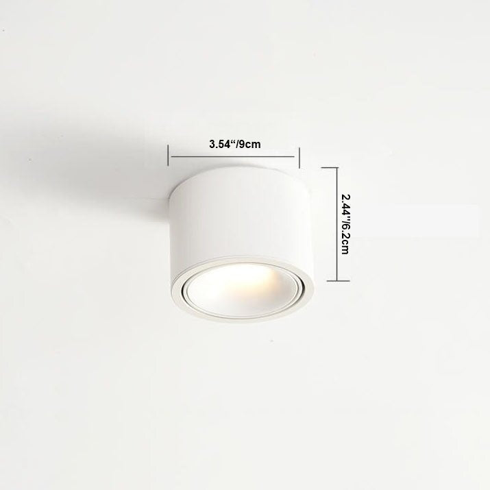 SpotLite Moderne Runde LED Deckenstrahler | Minimalistisches Design | Verstellbar | Flush Mount Beleuchtung