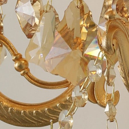 CandeLuxe Europäisches Kristall Wandkandelaber | 3-Flammig | Luxus Wandlampe | Klassische Beleuchtung für Zuhause