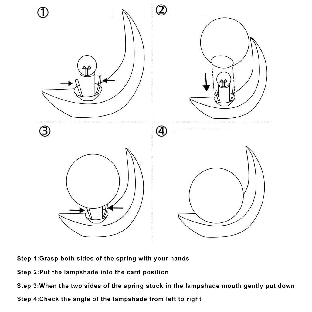 Lunovia LED Tischlampe mit Halbmond-Design | Kreatives Dekolicht | Dimmbar & Vielseitig