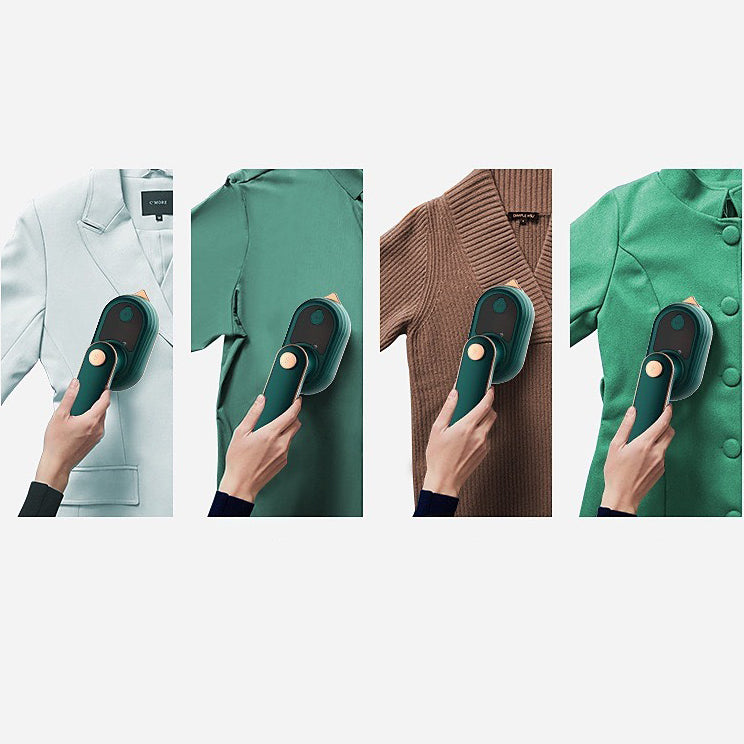 SteamEase 2-in-1 Tragbares Kleidungsbügeleisen | Handheld & Rotierend | Dampfbügeln & Glätten | Perfekt für Zuhause & Reisen