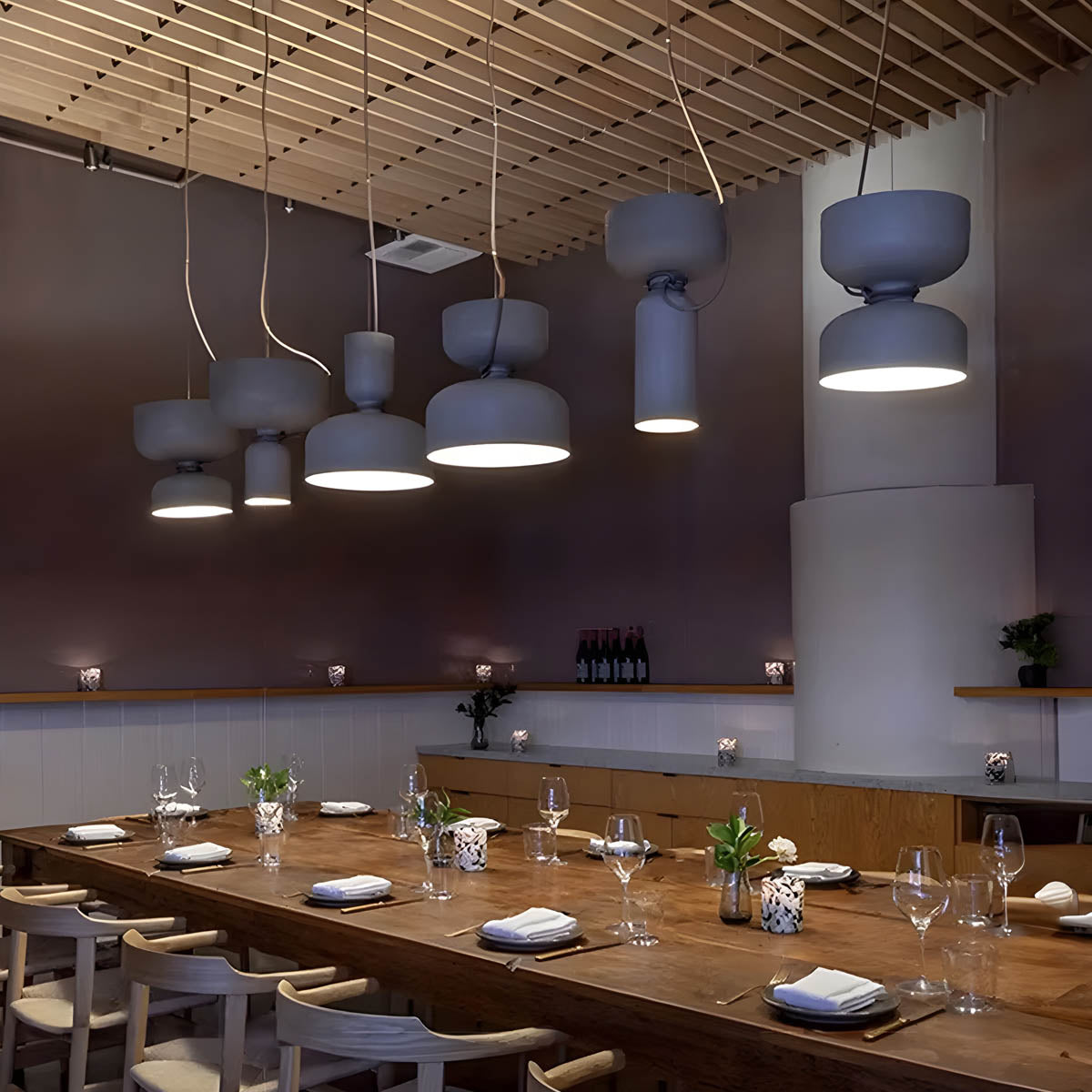 GeoAura Geometrisches Design Pendelleuchte | Elegantes Lichtspiel | Modernes Interieur