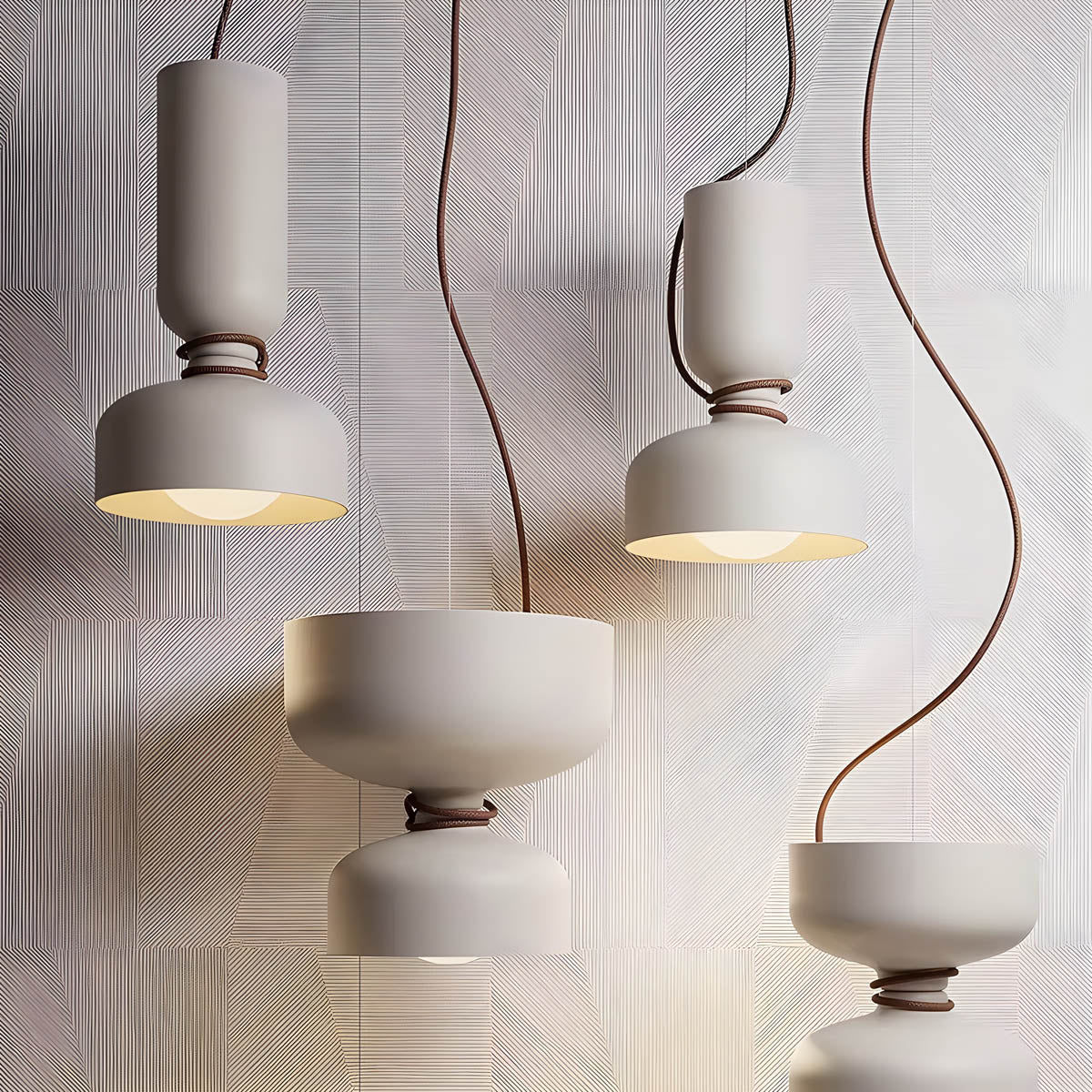 GeoAura Geometrisches Design Pendelleuchte | Elegantes Lichtspiel | Modernes Interieur