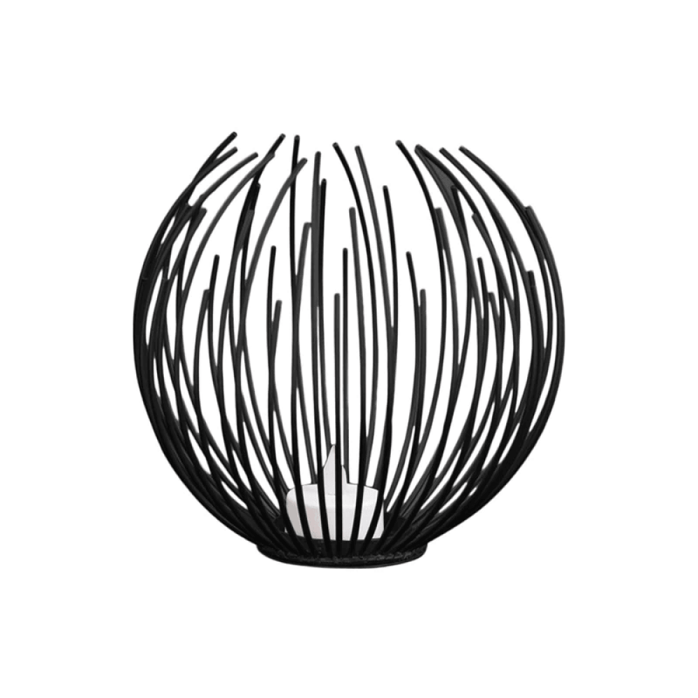 CandleWeave Korb Kerzenhalter | Stilvolle Metalllaterne | Dekoration für Wohnzimmer & Terrasse