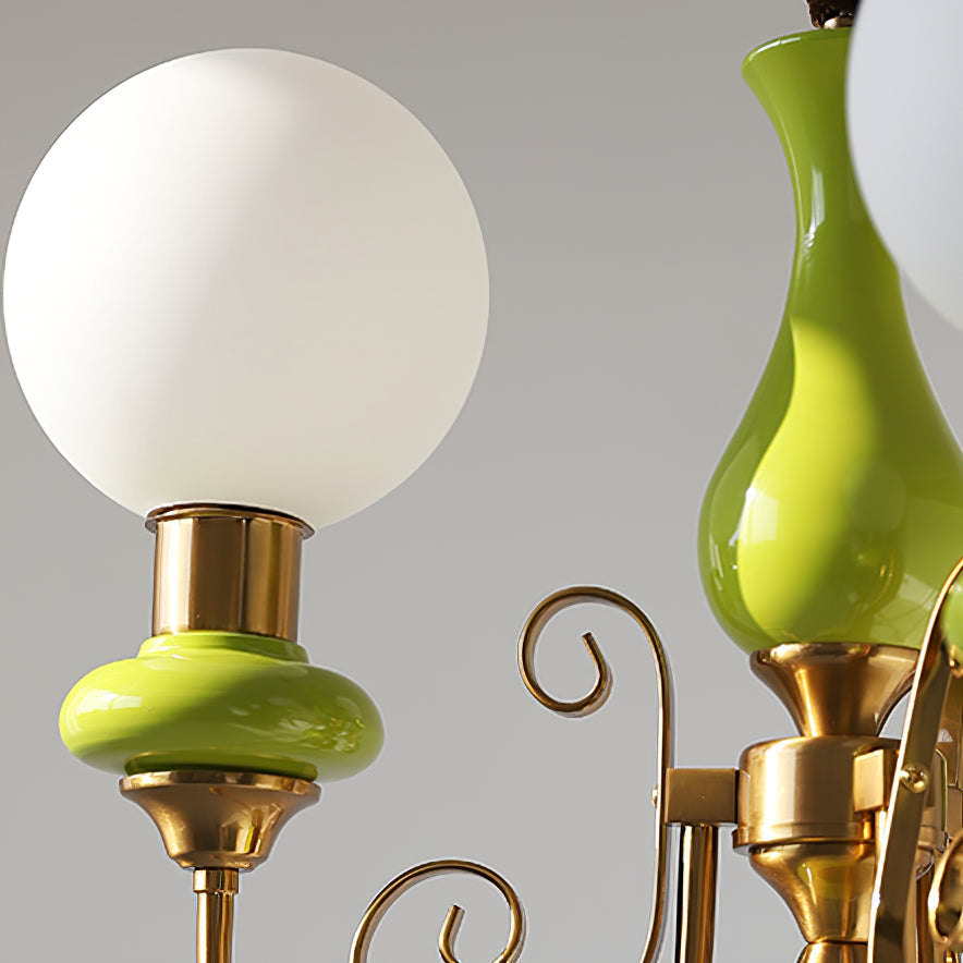 OrvellaGlow Moderne Kunst Onyx Kronleuchter | Kreatives Design | Elegante Deckenleuchte | Luxus Beleuchtung