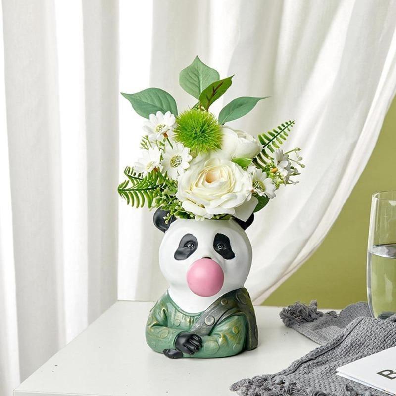 BubbleBeast Tierische Deko-Vase | Kreative Blumenvase mit Charakter