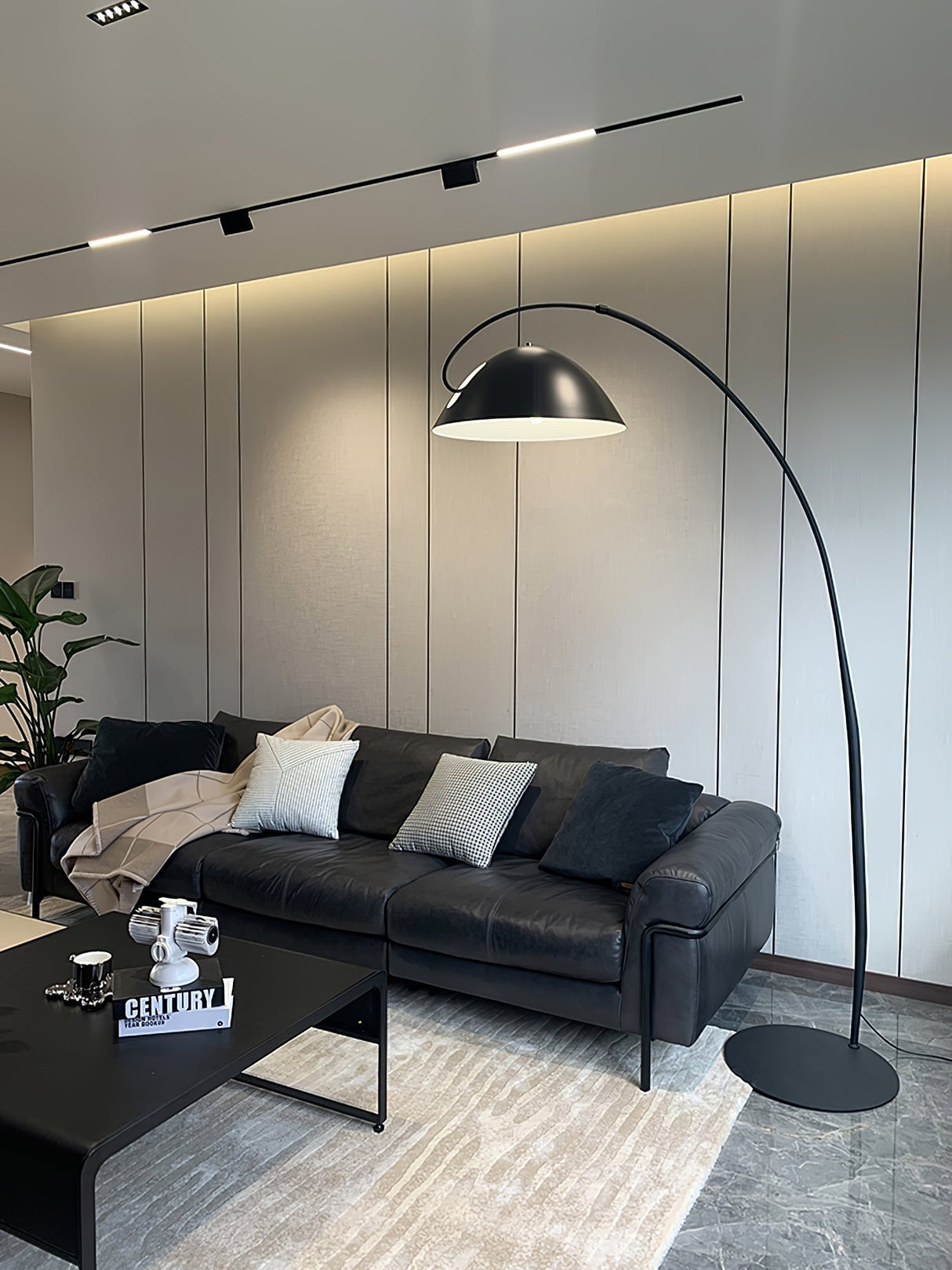 LumoArch Premium LED Bogenstehleuchte | Modernes Design | Dimmbar | Wohnzimmer Beleuchtung