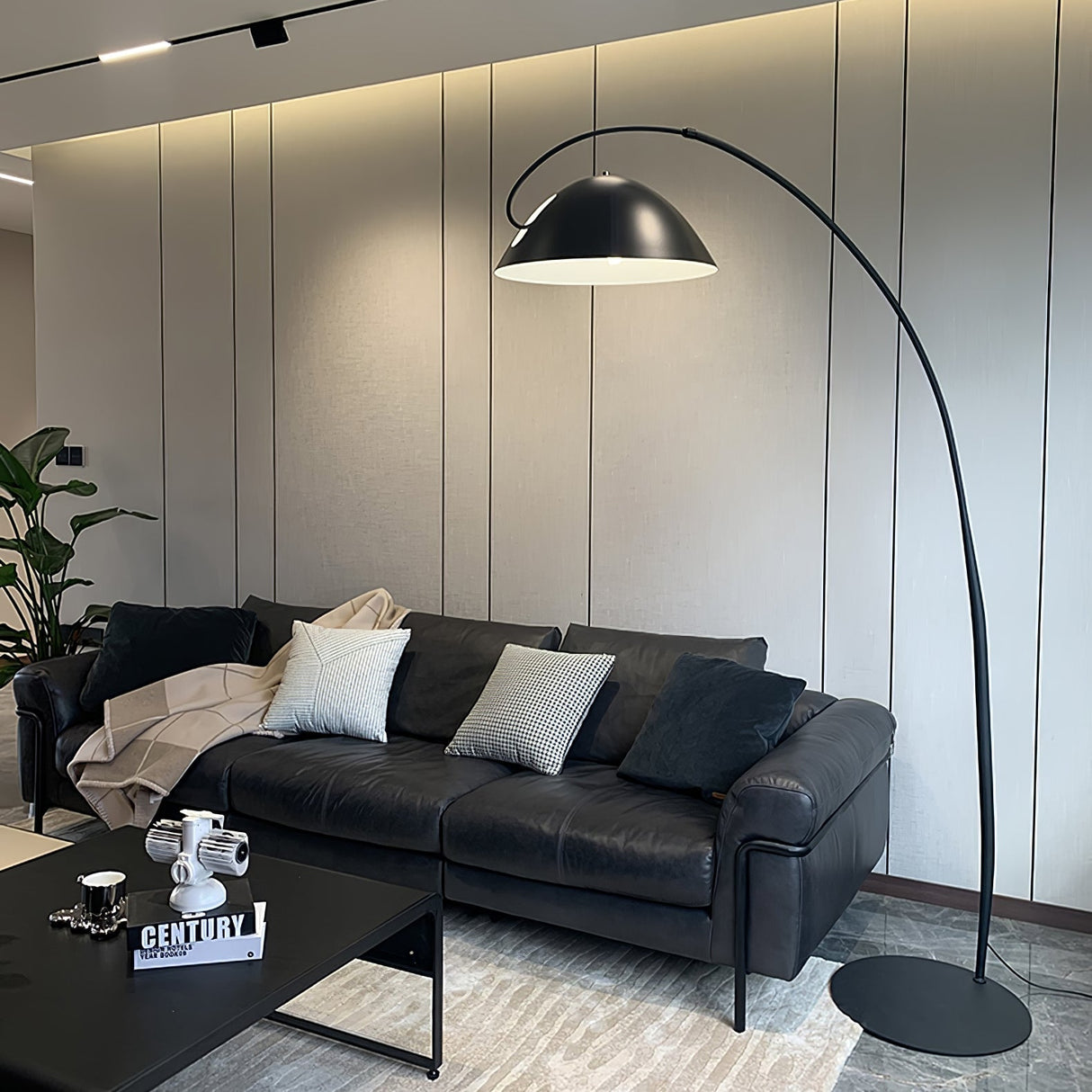 LumoArch Premium LED Bogenstehleuchte | Modernes Design | Dimmbar | Wohnzimmer Beleuchtung