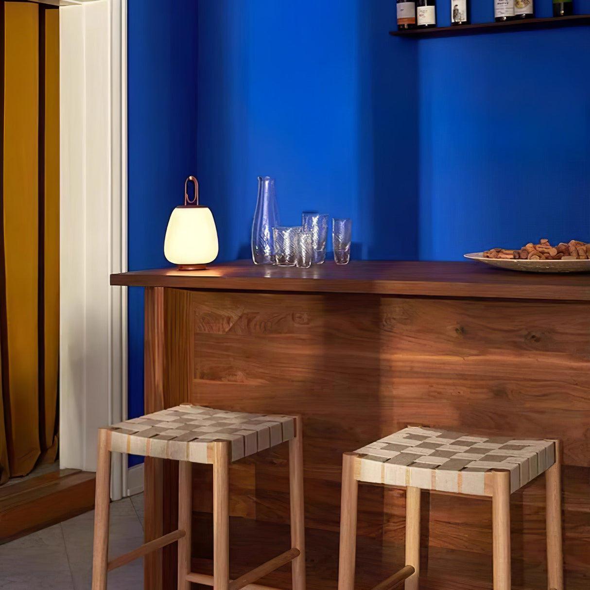 GlowMate Tragbare Laterne Tischlampe | Eingebaute Batterie | LED Licht | Warmes & Kühles Licht | Perfekte Stimmungsbeleuchtung