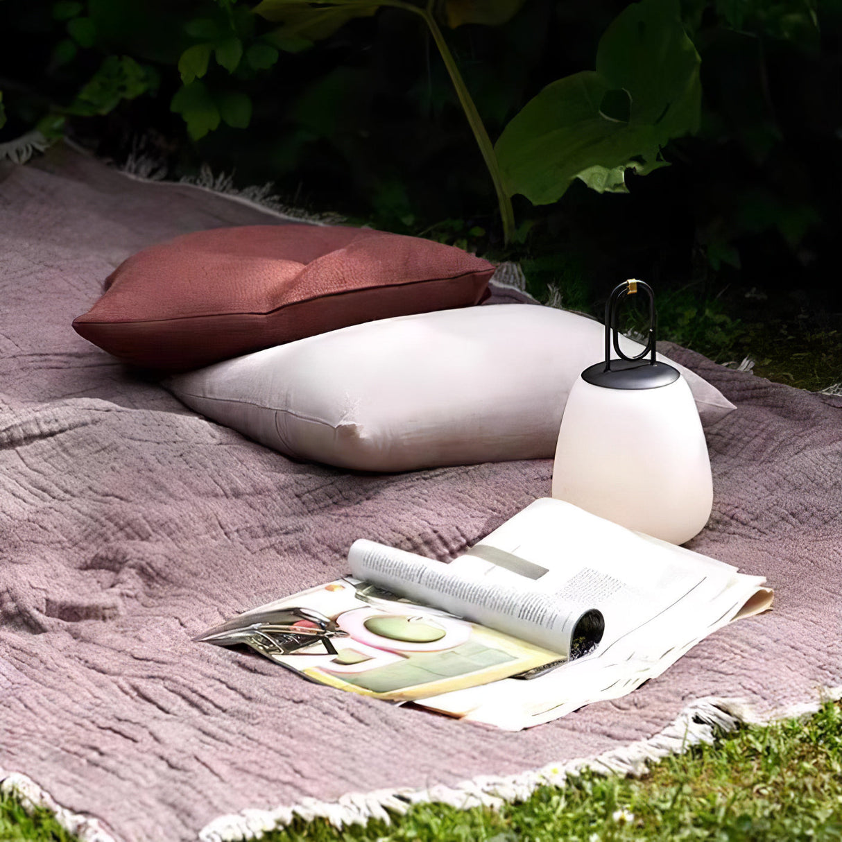 GlowMate Tragbare Laterne Tischlampe | Eingebaute Batterie | LED Licht | Warmes & Kühles Licht | Perfekte Stimmungsbeleuchtung