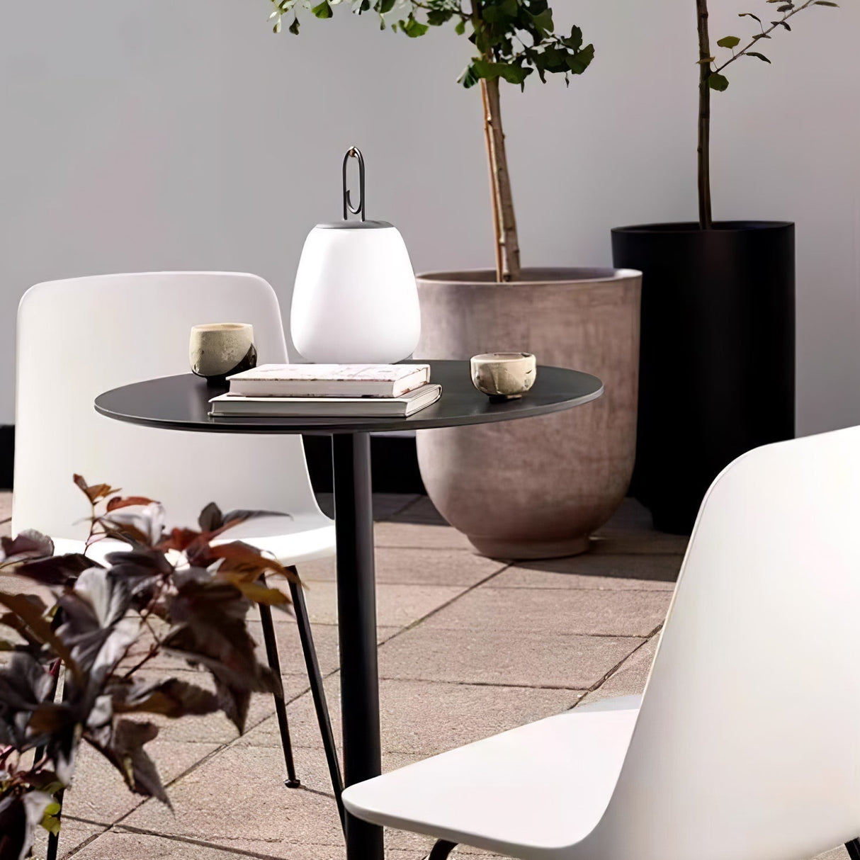 GlowMate Tragbare Laterne Tischlampe | Eingebaute Batterie | LED Licht | Warmes & Kühles Licht | Perfekte Stimmungsbeleuchtung