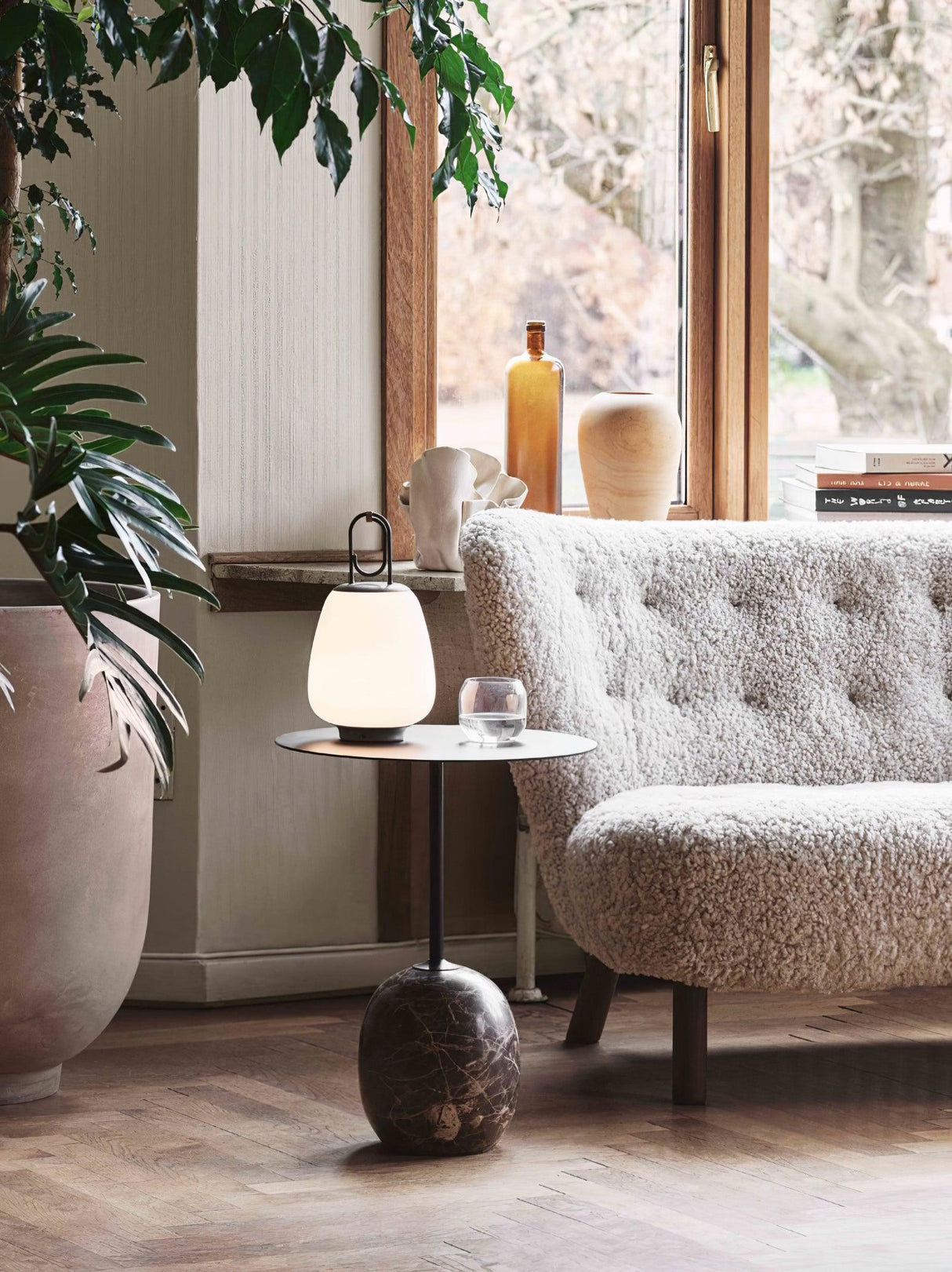 GlowMate Tragbare Laterne Tischlampe | Eingebaute Batterie | LED Licht | Warmes & Kühles Licht | Perfekte Stimmungsbeleuchtung