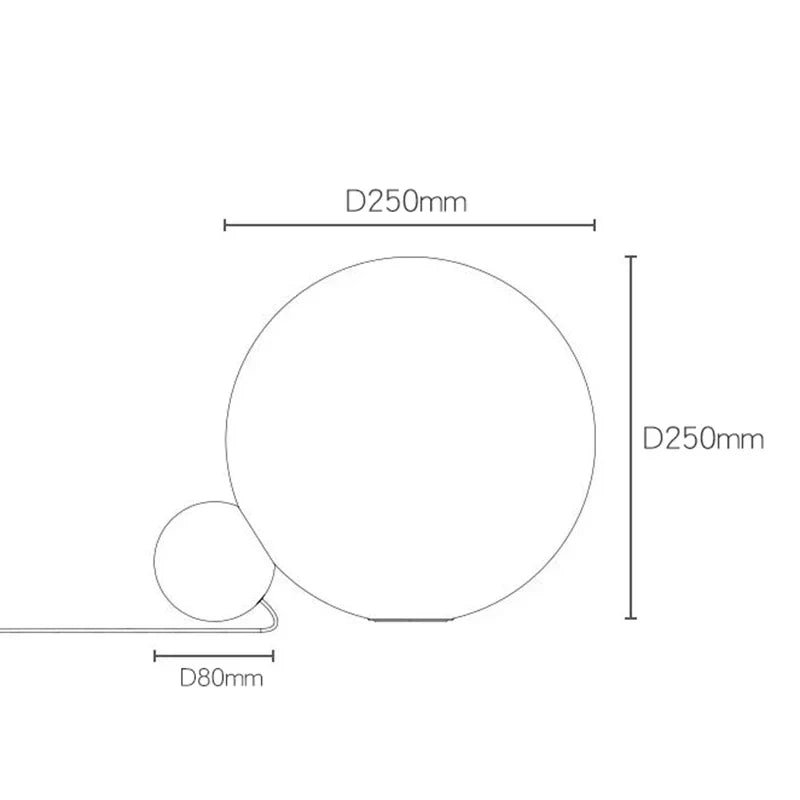 Luminara Postmodern Globe Light | Kugelleuchte im Modernen Design | Elegante LED Deko für Zuhause