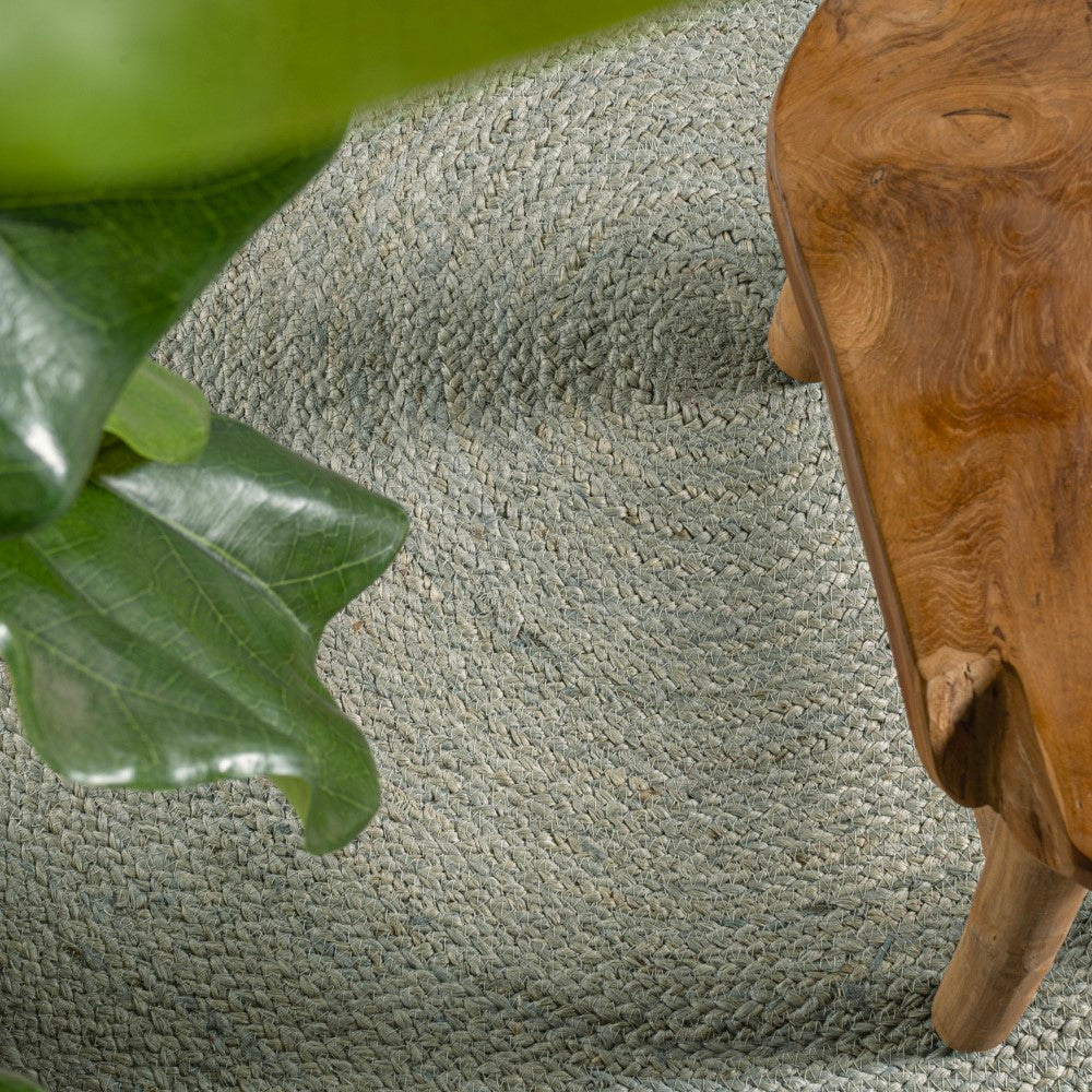 Coastio Geflochtener Runder Jute-Teppich | Coastal Cottage Design | Nachhaltige Eleganz für Ihr Zuhause