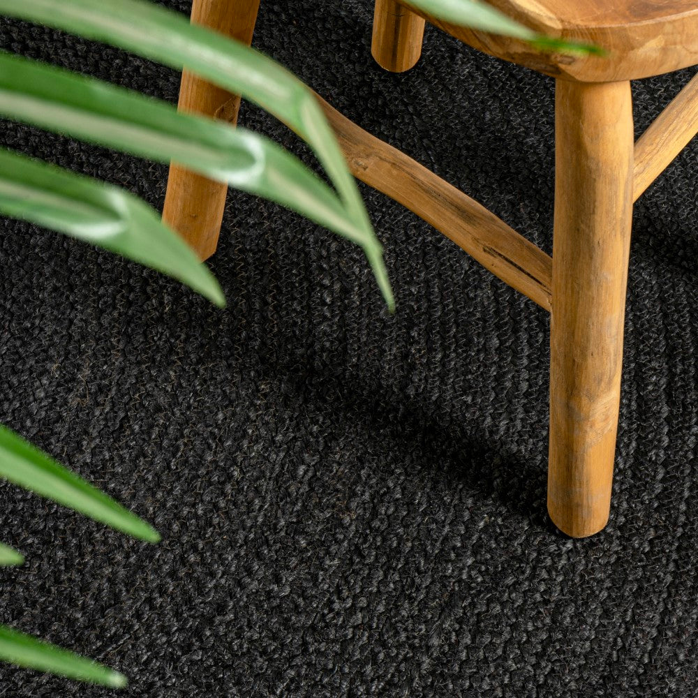 Coastio Geflochtener Runder Jute-Teppich | Coastal Cottage Design | Nachhaltige Eleganz für Ihr Zuhause