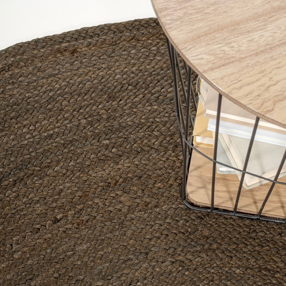 Coastio Geflochtener Runder Jute-Teppich | Coastal Cottage Design | Nachhaltige Eleganz für Ihr Zuhause