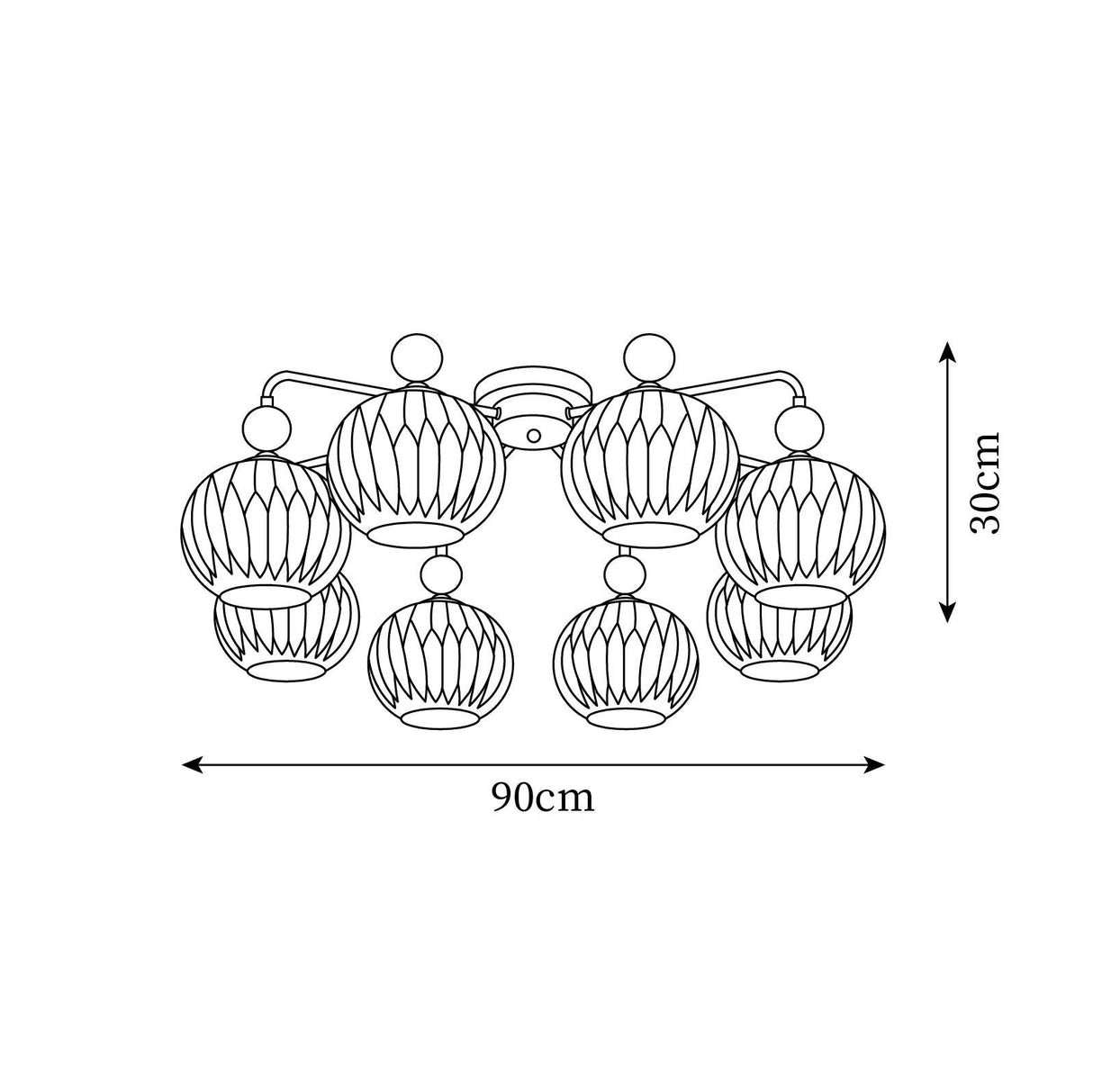 Lumisfera Moderne LED-Deckenleuchte | Zeitloses Design | Dimmbar | Elegante Beleuchtung für Wohn- und Esszimmer