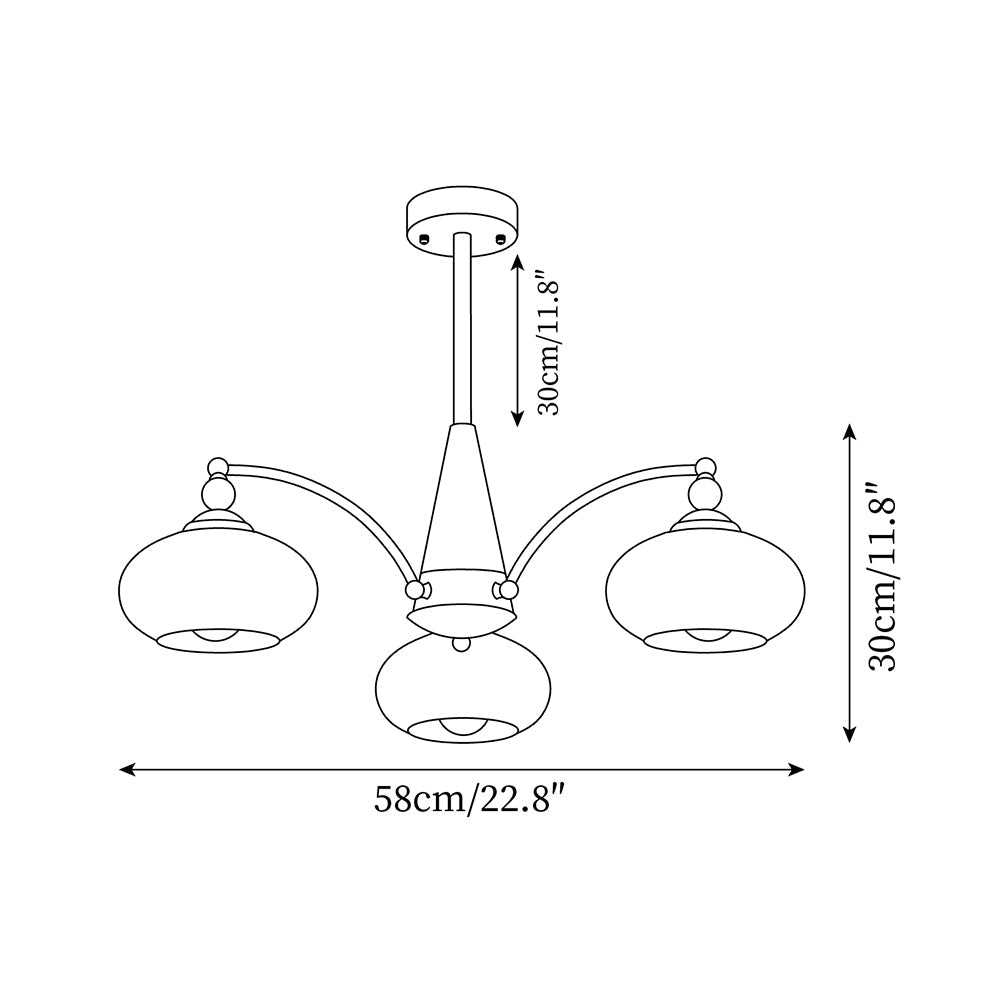 HarmoniaRetro Kronleuchter | Retro Design | Elegante Beleuchtung | Dimmbar | Perfekt für Esszimmer & Wohnzimmer