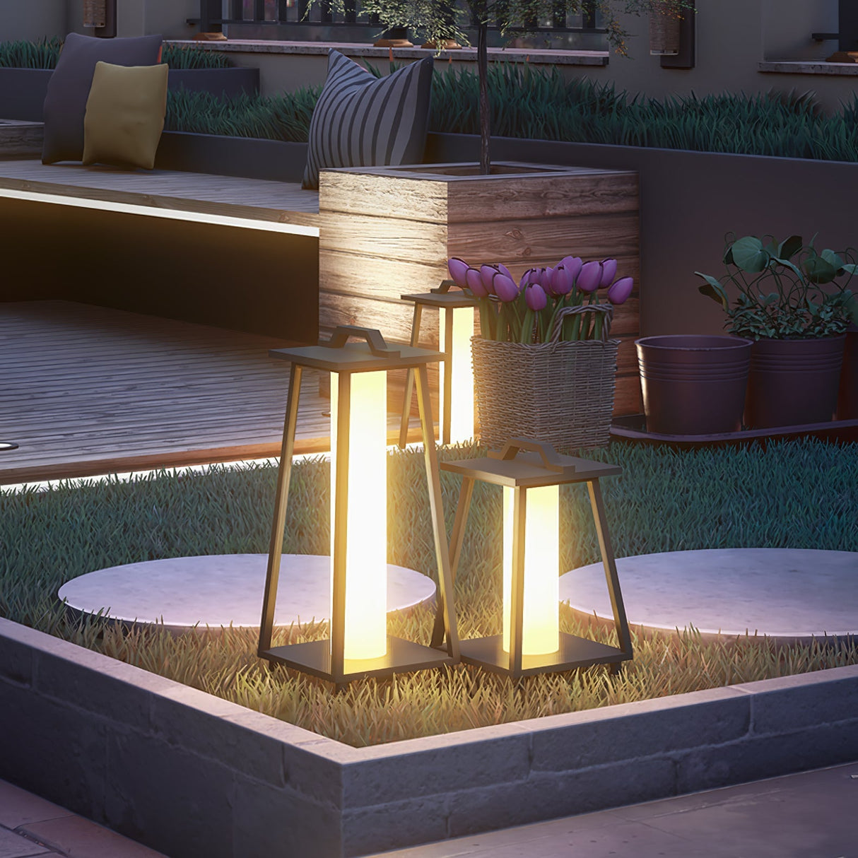 LumoBright Solar LED Außenleuchte | Tragbar | Wasserdicht | Für Garten & Terrasse | Energiesparend