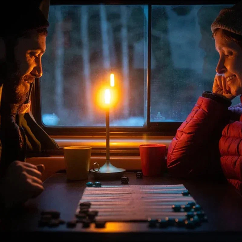 LumiLantern Tragbare Kerzenlaterne | Vintage Design LED Laterne | Outdoor Deko für Garten & Terrasse