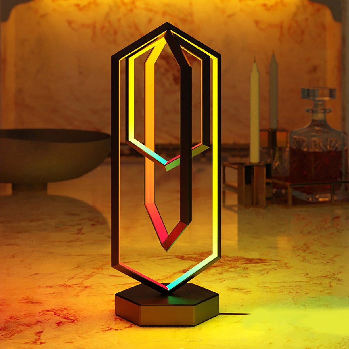 LumiHex Modular LED Wandleuchte | Touch-Steuerung | Energiesparend | Modernes Dekor