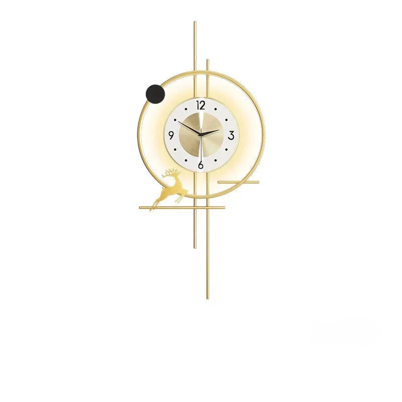 ArtisticTime Moderne Wanduhr | Kreatives Design | Optional mit LED Beleuchtung