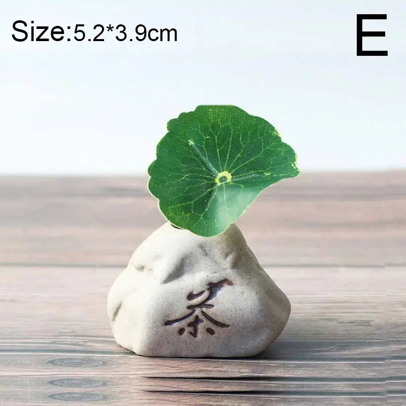 Vaseona Kreative Vase aus Steinzeug | Dekorative Blumen-Vase | Hydroponischer Pflanzentopf | Zen-Stil für Zuhause & Büro