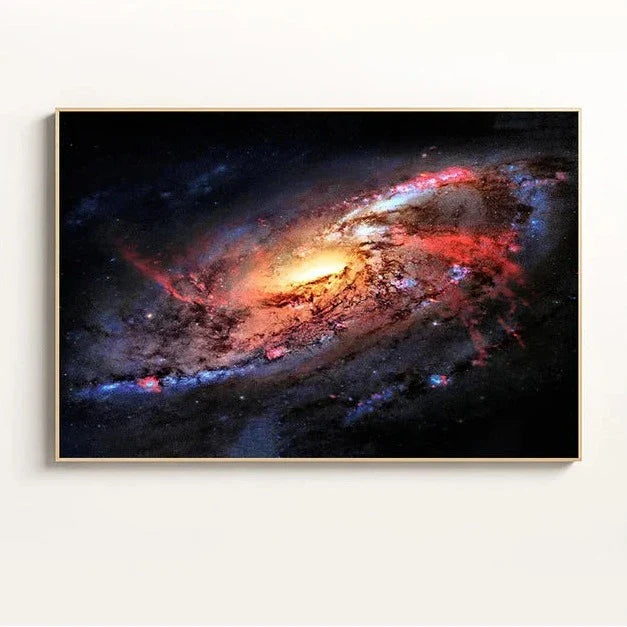 StarNova Nebula Leinwand | Moderne Wandkunst | Hochwertige Galaxie-Drucke | Dekoration für Zuhause