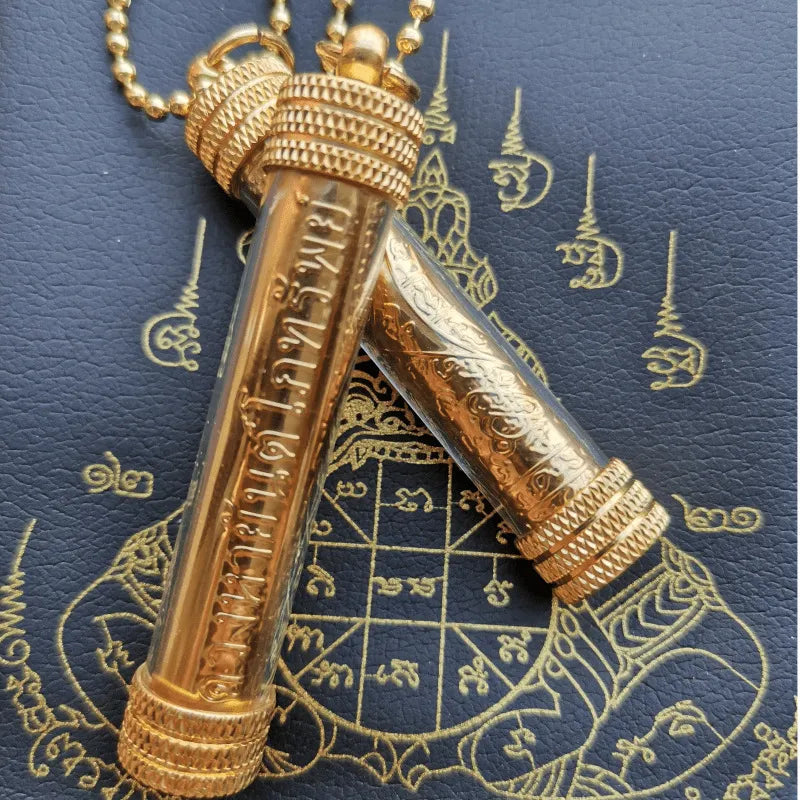 BuddhaCharm Thailändische Friedensplakette | Tempel-Talisman für Schutz & Harmonie | Spirituelle Dekoration für Zuhause