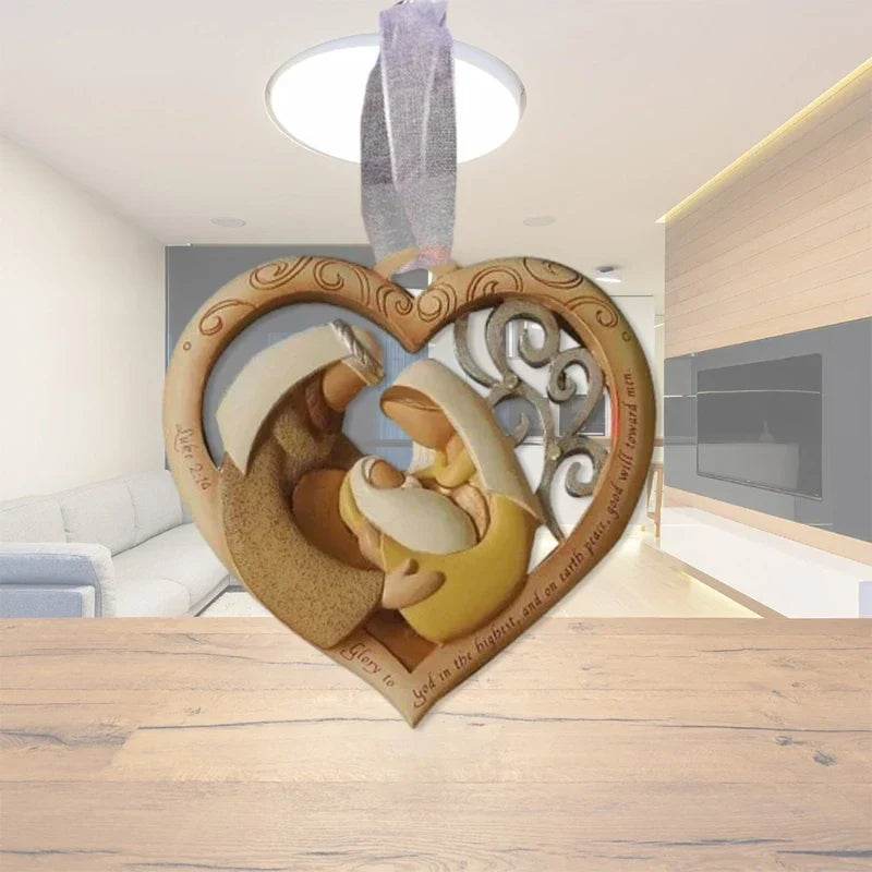 SerenityArt Heilige Familie Statue | Hochzeitsgeschenk | Dekorative Figur | Weihnachtsdekoration & Heimdeko