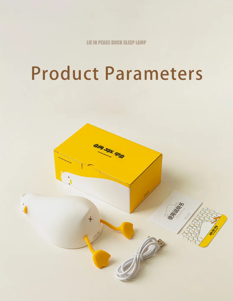 QuackyGlow LED Enten-Stimmungslicht | Lustige Nachtlampe | LED-Deko für Zuhause & Kinderzimmer