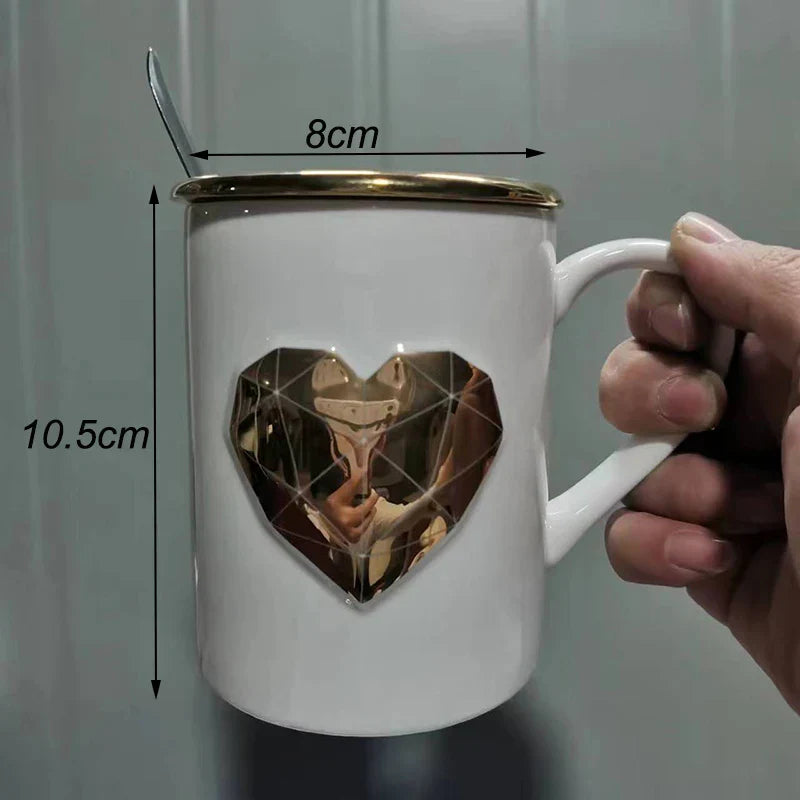 CupBuddy Niedliche Cartoon-Keramiktasse | Kaffeetasse & Milchteebecher | Frühstückstasse als Geschenkidee & Trinkgeschirr