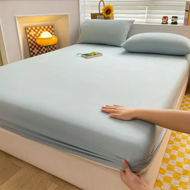 SoftHaven Baumwolle Matratzenschoner | Gummiband-Spannbettlaken | Waschbar | King & Queen Größen | 1 Stück