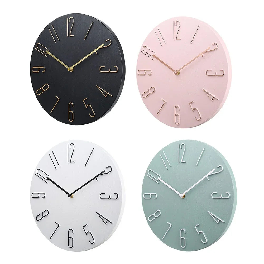 TimelessClock Minimalistische Wanduhr | Schlichtes Design | Präzise Zeitanzeige | Deko für Zuhause