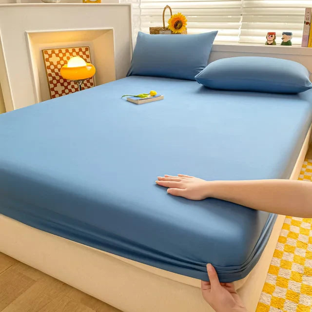 SoftHaven Baumwolle Matratzenschoner | Gummiband-Spannbettlaken | Waschbar | King & Queen Größen | 1 Stück