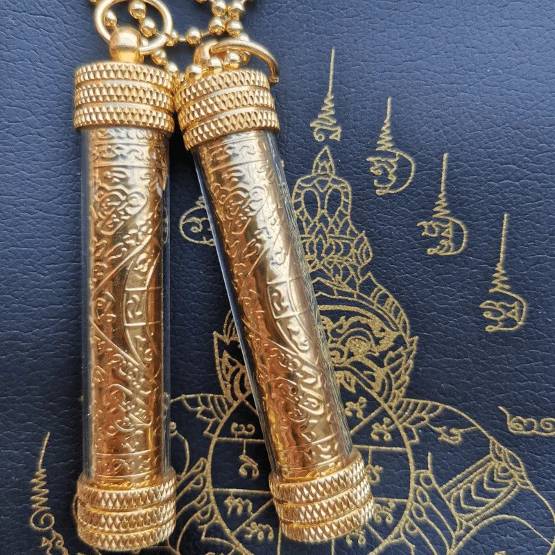 BuddhaCharm Thailändische Friedensplakette | Tempel-Talisman für Schutz & Harmonie | Spirituelle Dekoration für Zuhause