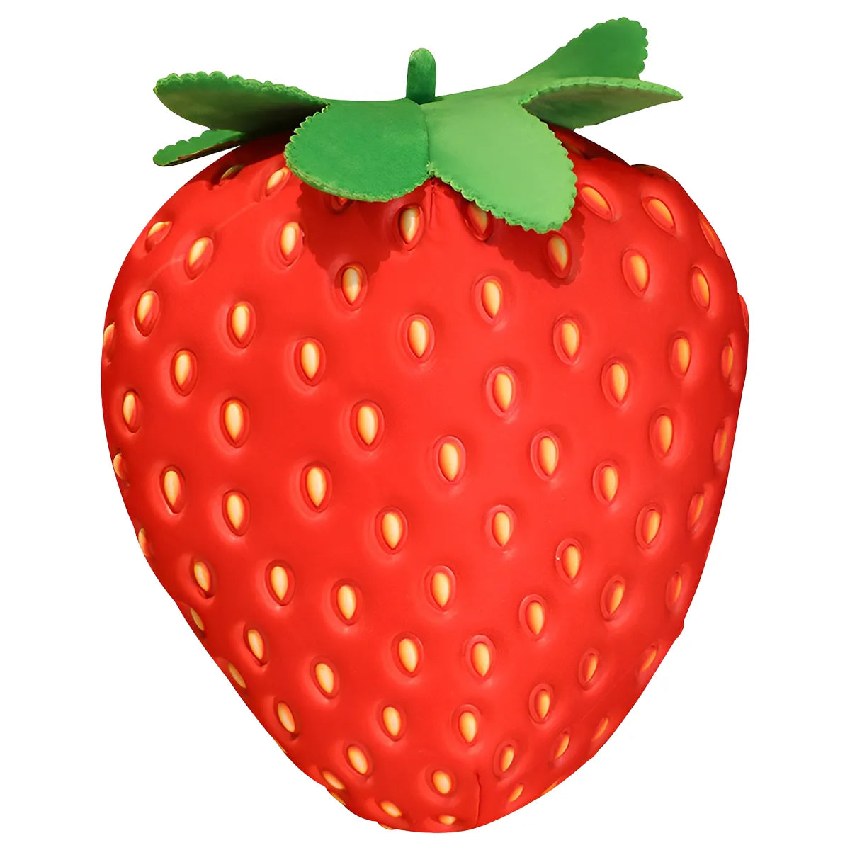 BerrySoft Dekoratives Erdbeer-Kissen | Plüschkissen | Rückenkissen | Niedliches Geschenk für Mädchen