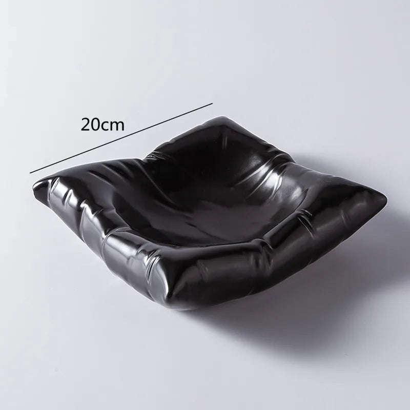 HavenBowl Kreative Keramik-Schale | Imitation Pillow Design | Elegantes Tischgeschirr