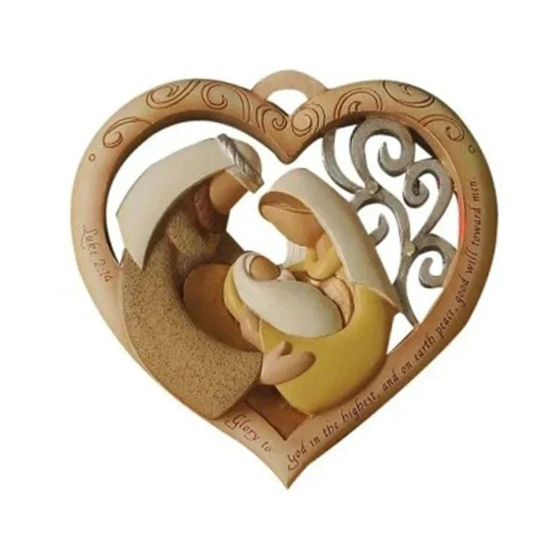 SerenityArt Heilige Familie Statue | Hochzeitsgeschenk | Dekorative Figur | Weihnachtsdekoration & Heimdeko